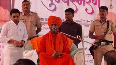 अज्ञानी लोकांना सन्मार्गाला लावण्याकरता साधू संताची गरज – महंत रामगिरीजी महाराज 