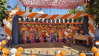 जळगाव ग्रामस्थांच्या पुढाकाराने साकारले ‘शिवराज्यभिषेकाचे’ तैलचित्र