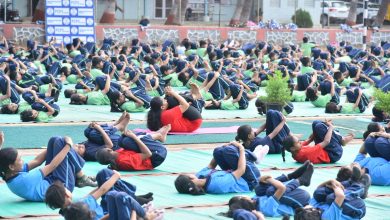 प्रवरा ग्रामीण शिक्षण संस्थेत आंतरराष्ट्रीय योगा दिन उत्साहात