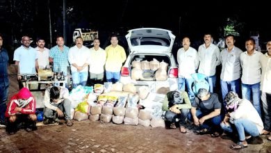 नवनागापूर एमआयडीसीतील अवैध मावा कारखान्यावर पोलिसांचा छापा; ८.७६ लाखांचा मुद्देमाल जप्त, ५ जण अटकेत