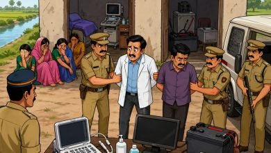 निर्मळ पिंपरी शिवारात बेकायदेशीर गर्भलिंग तपासणी उघड; पोलिसांचा छापा, डॉक्टरसह एजंट ताब्यात