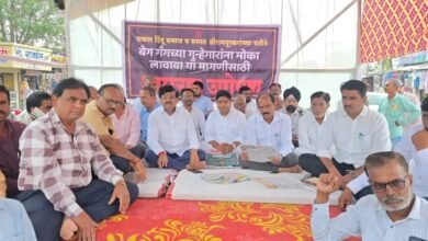 श्रीरामपूरमध्ये बेग गँगविरोधात प्रकाश चित्ते यांचे आमरण उपोषण