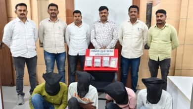 पाथर्डीत चाकूचा धाक दाखवून दीपक येळाई यांना लुटणाऱ्या टोळीतील चार आरोपी जेरबंद