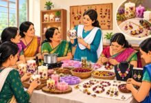 महिला बचत गटांना स्वयंरोजगाराची नवी संधी; बाभळेश्वर येथे सुगंधित मेणबत्ती व सुक्या फुलांपासून दागिने निर्मिती प्रशिक्षण